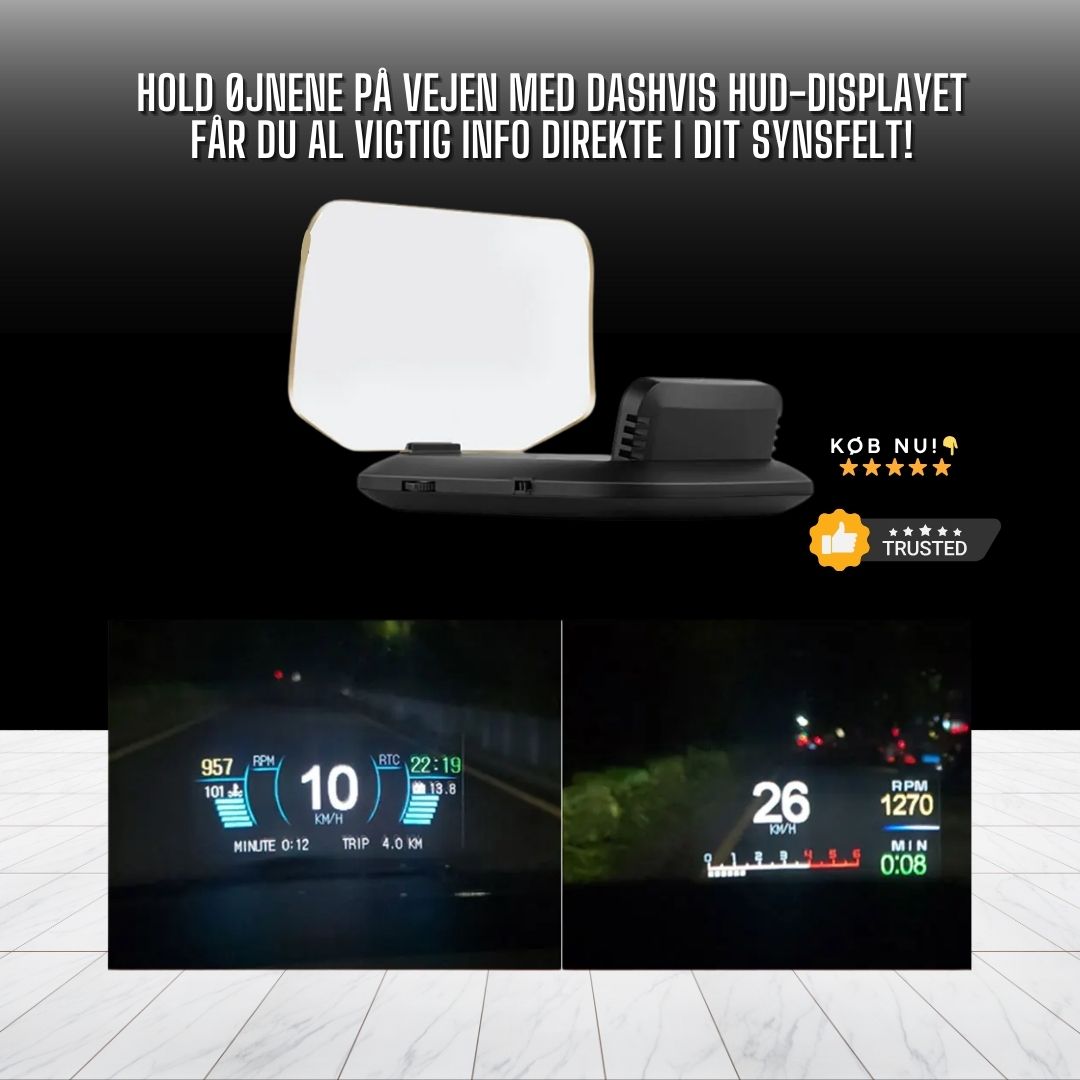 DashVis - HUD Skærm 
